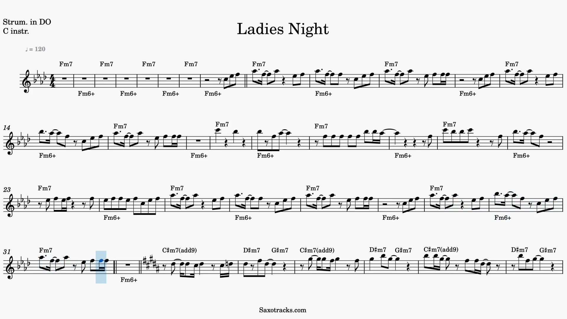 Ladies' Night — Anteprima video spartito in Do