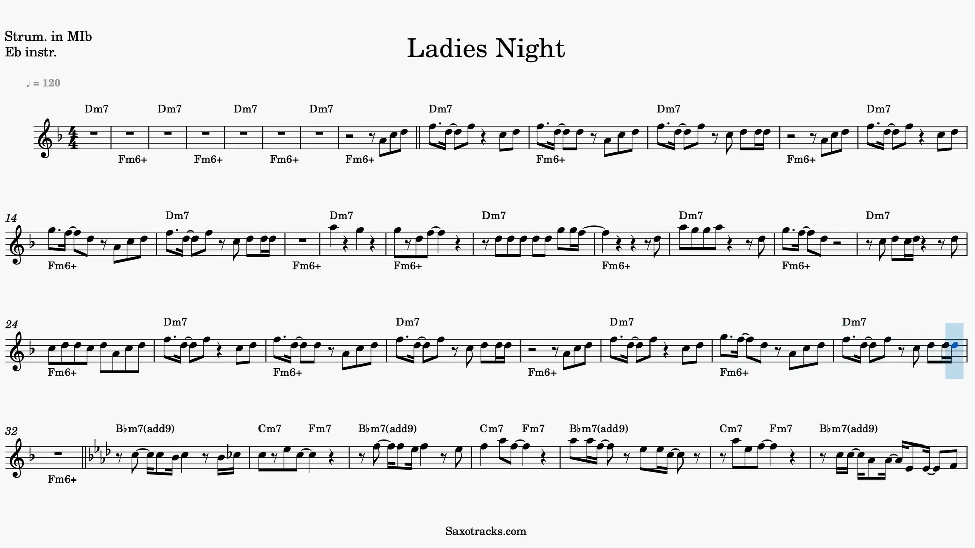 Ladies' Night — Anteprima video spartito in Mib