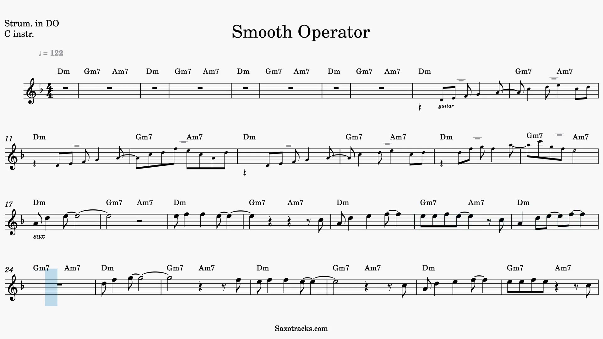 Smooth Operator — Anteprima video spartito in Do
