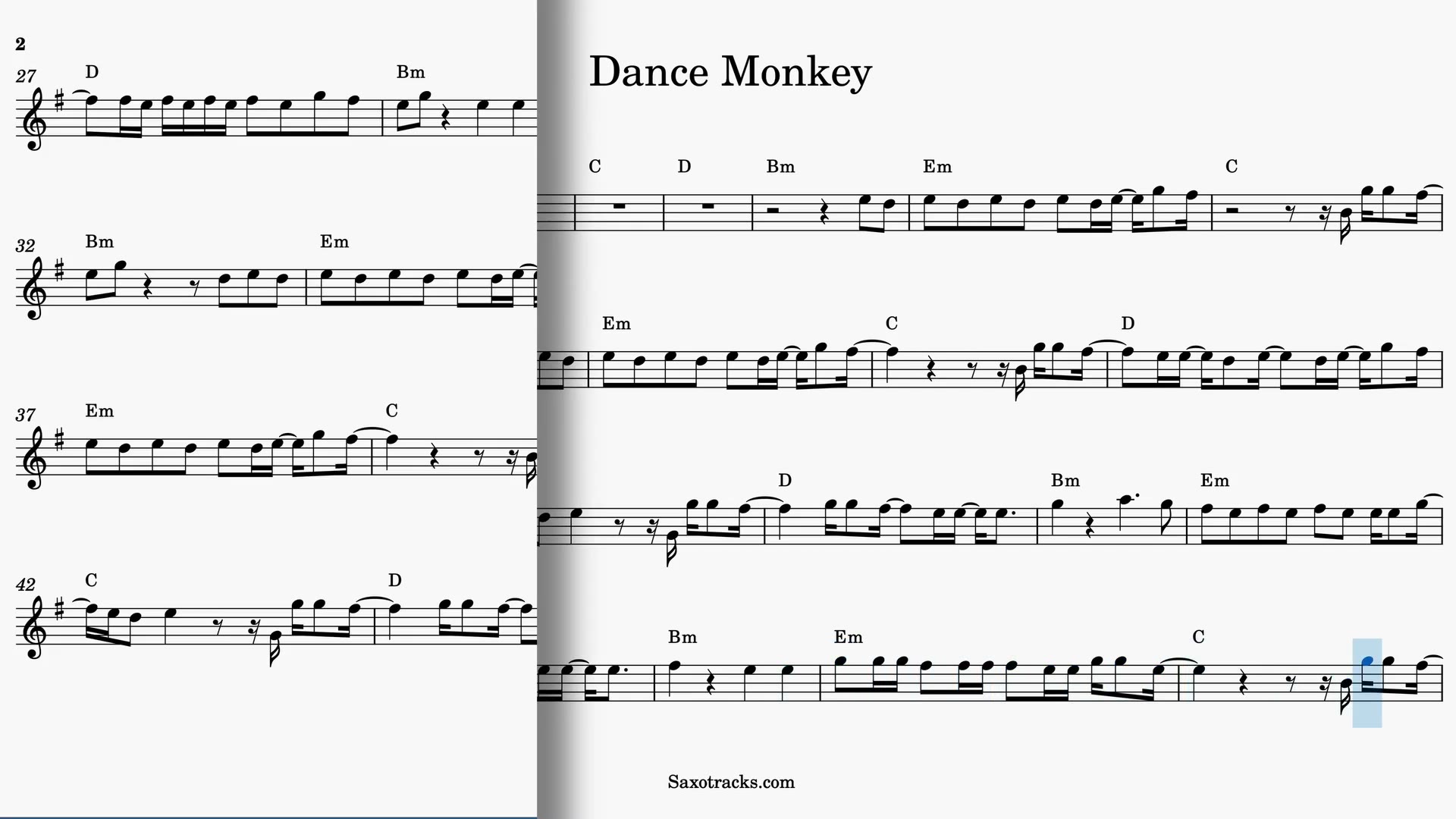 Dance Monkey — Anteprima video spartito in Mib