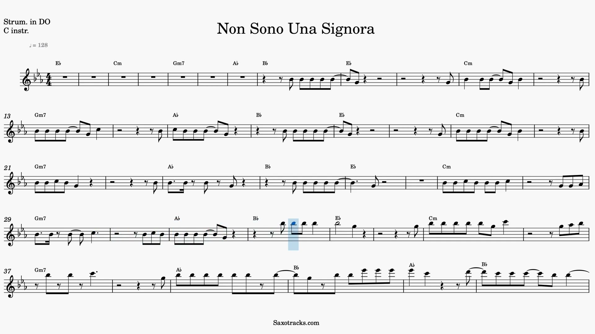 Non Sono Una Signora — Anteprima video spartito in Do